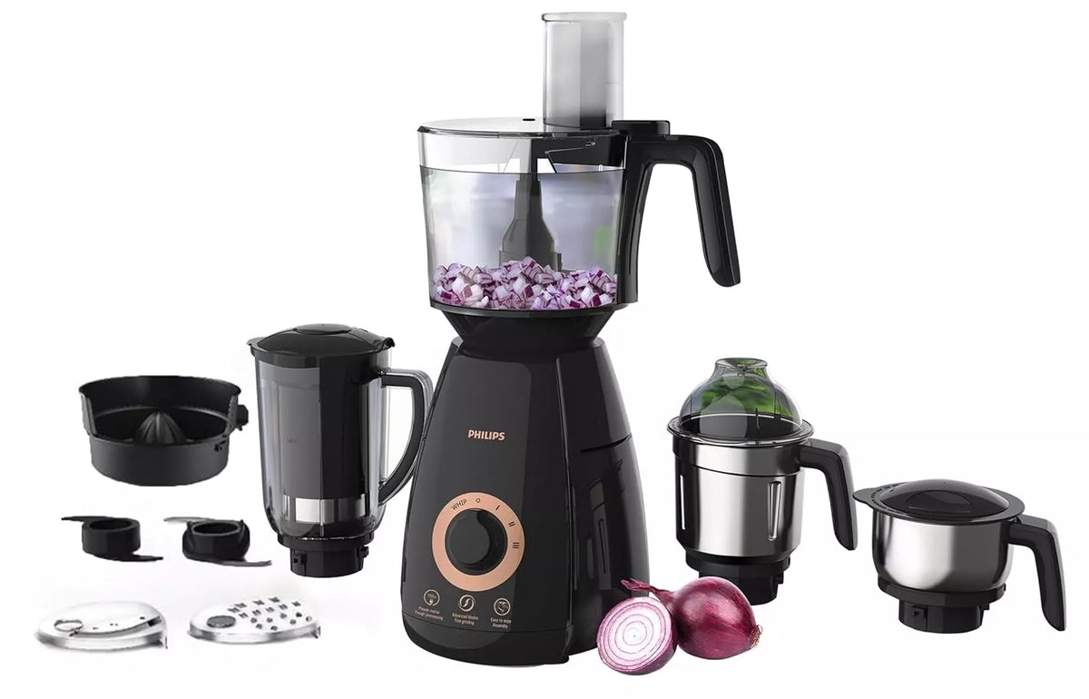PHILIPS Mixer Grinder Food Processor 750W 3-in-1 Juicer 4 Jar HL7707/01