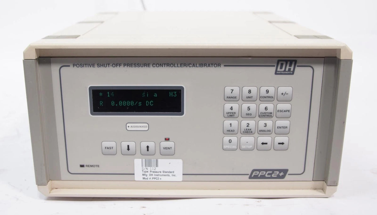 Fluke / DHI PPC2+ Automated Pressure Controller / Calibrator 300 psia / 300 psig