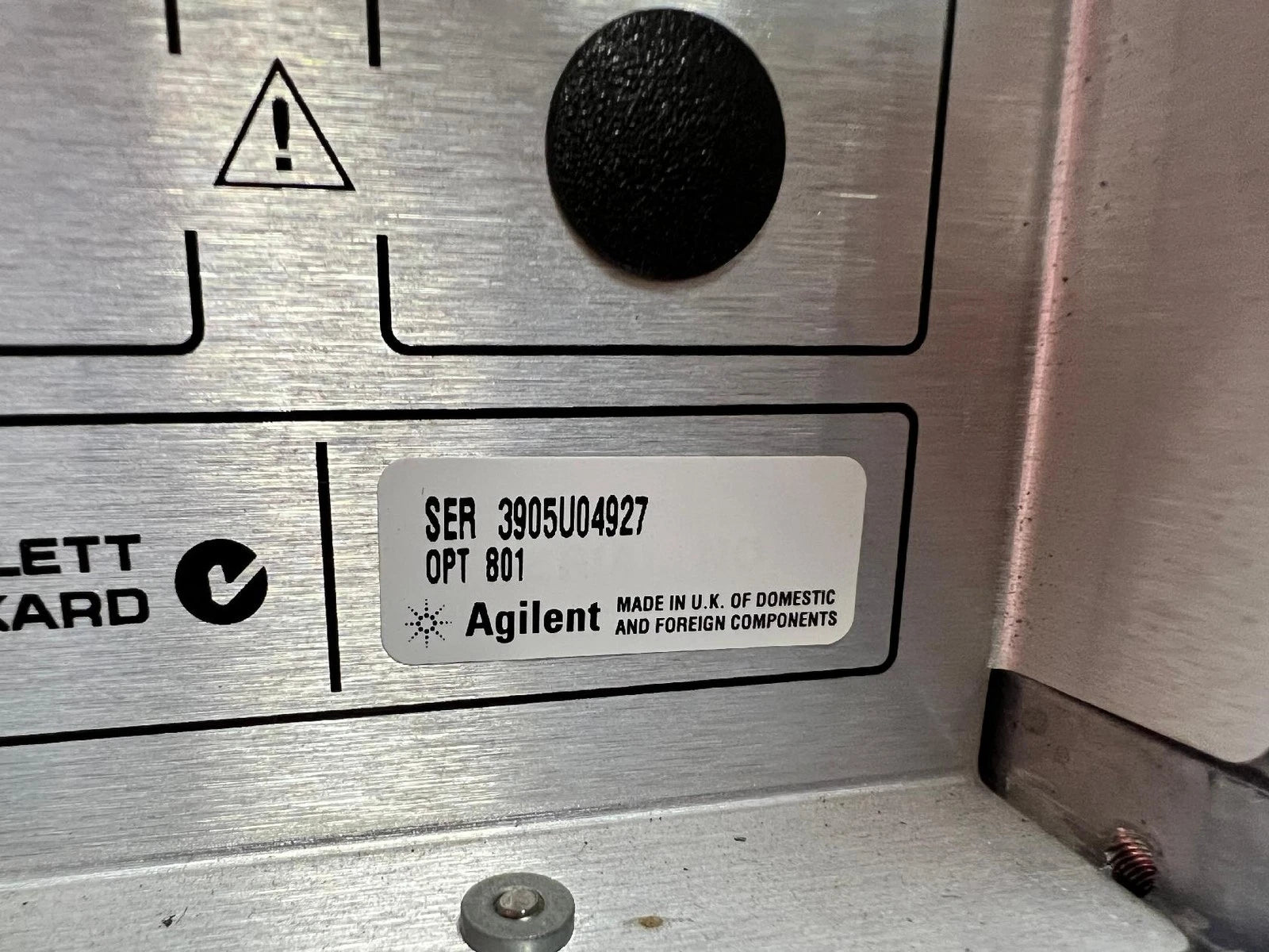 Agilent/Keysight 8508A Opt. 801 Vector Impedance Analyzer SN 3905U04927