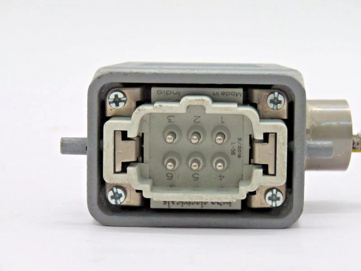 Indo Electricals Industrial Power Connector 16A 500V Gray