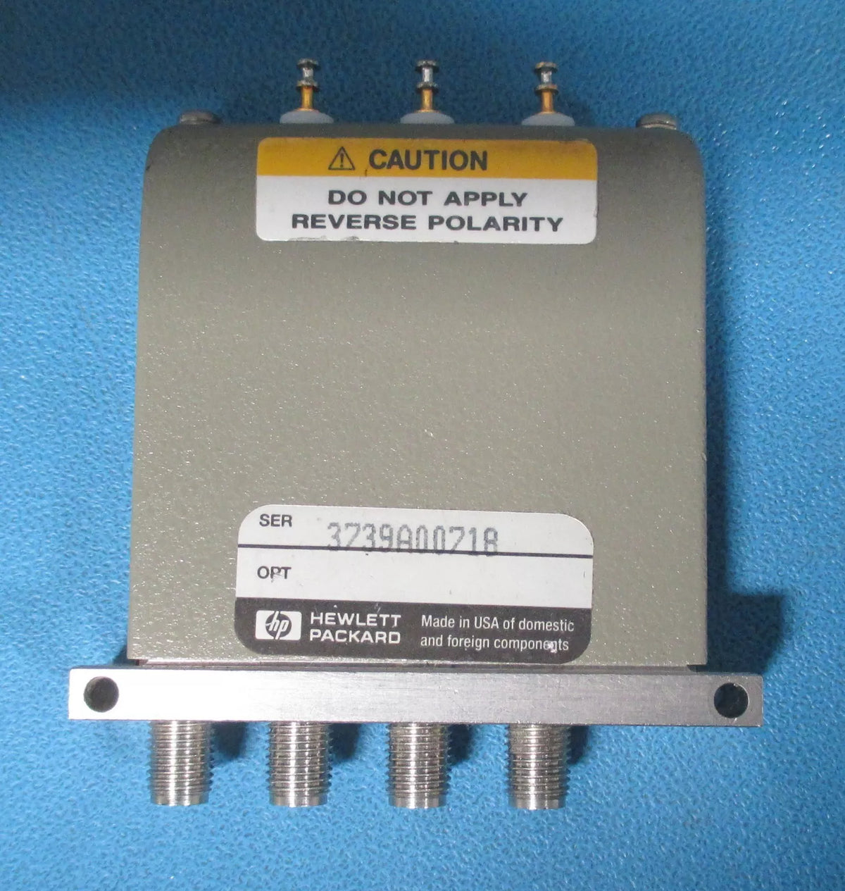 HP Agilent 8763A 4-Port Coaxial Switch, DC to 4 GHz Option 24