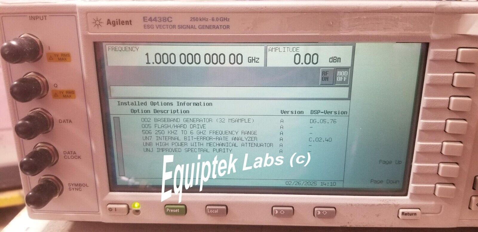 E4438C RF Signal Generator