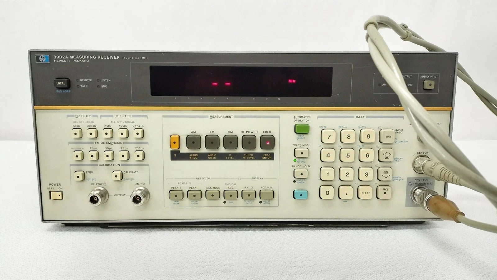HP  8902A+11722A Measuring Receiver + Sensor