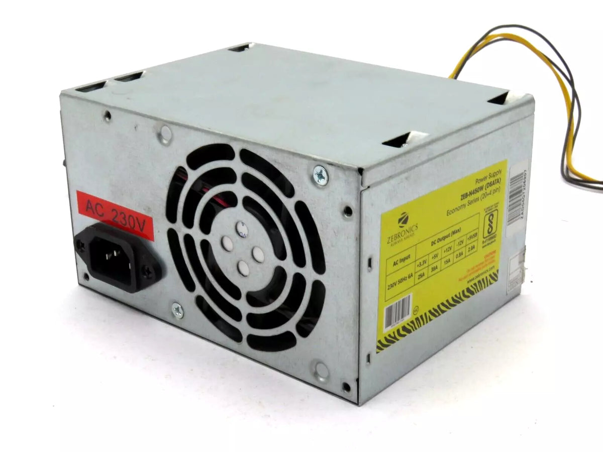 Zebronics ZEB-N450W (DSATA) Desktop Power Supply Economy Series 20+4 Pin 230 V