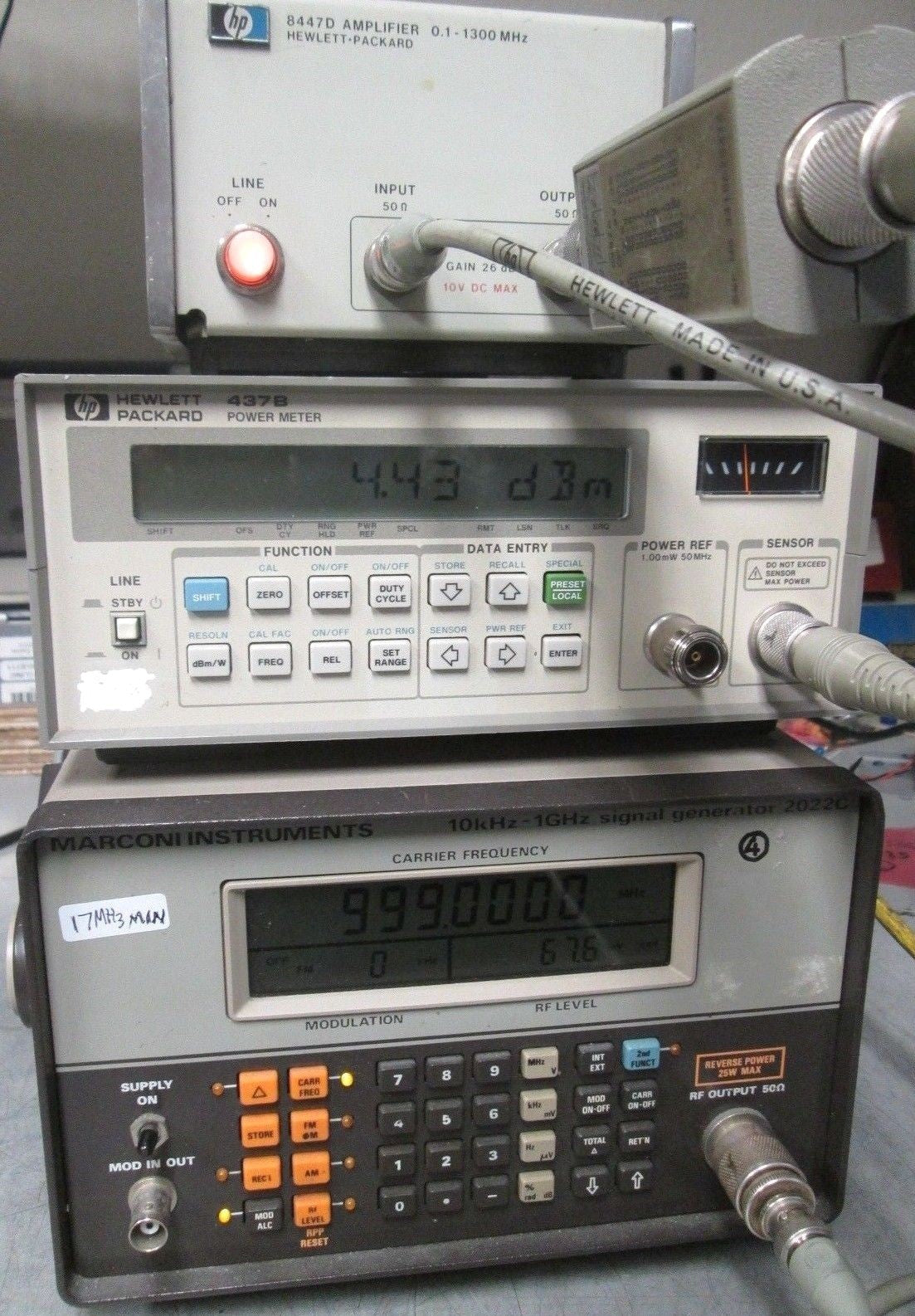 HP Wide Band Amplifier 0.1-1300 MHz