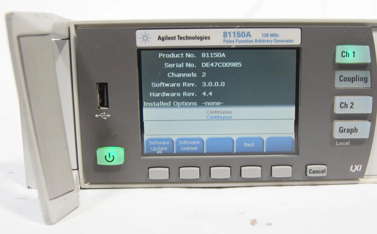 Agilent 81150A 120MHz Pulse Function Arbitrary Noise Generator CALIBRATED