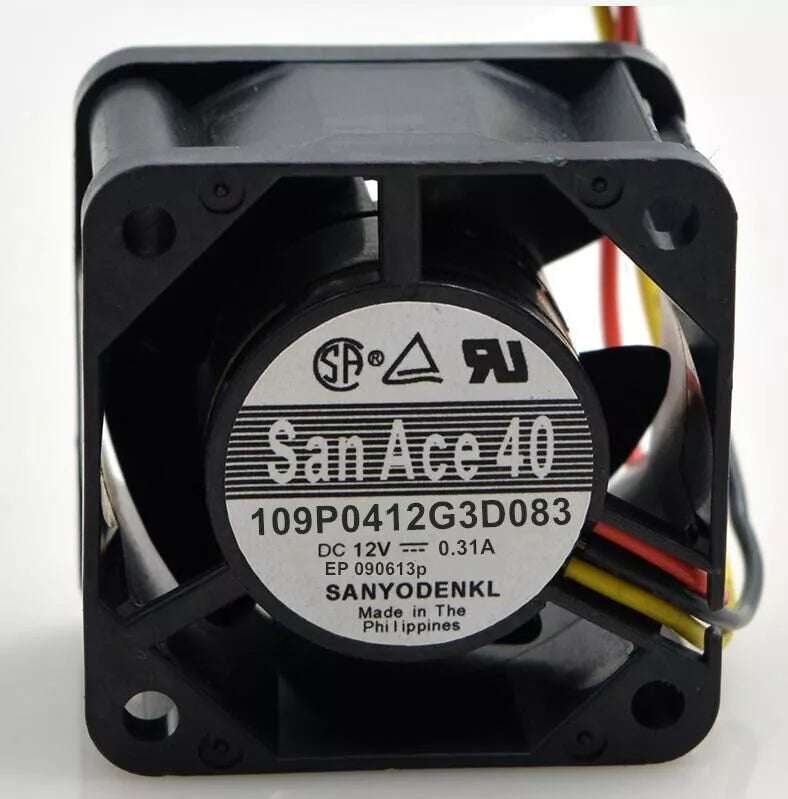 SANYO 109P0412G3D083 Fan DC 12V 0.31A 4028 4CM