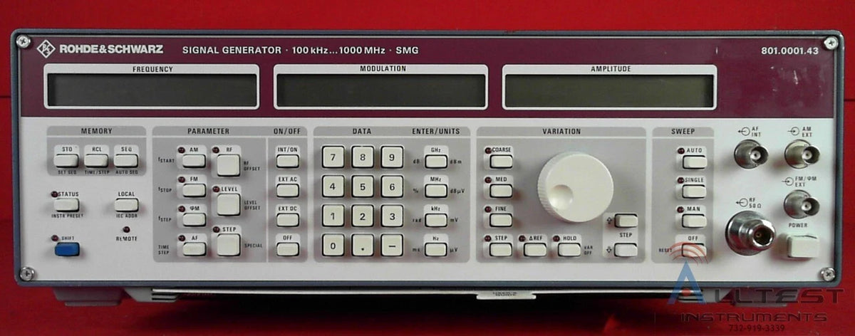 Rohde & Schwarz SMG43 -B1-B2 Signal Generator, 100kHz to 1000MHz