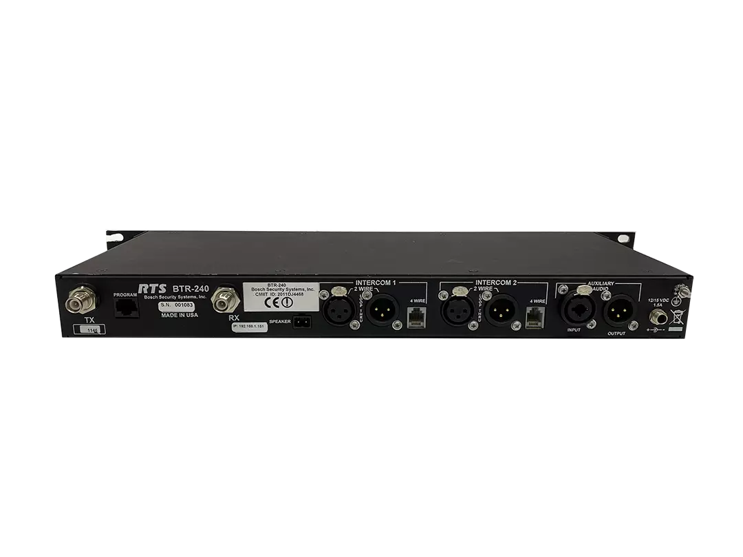 RTS Telex BTR-240 2.4GHz Wireless Intercom Base Station (A4F)