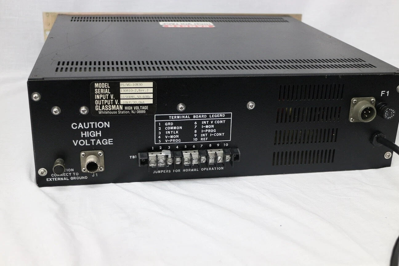 Glassman PS/WG-10N30 -10KV 30mA HighVoltage Power Supply