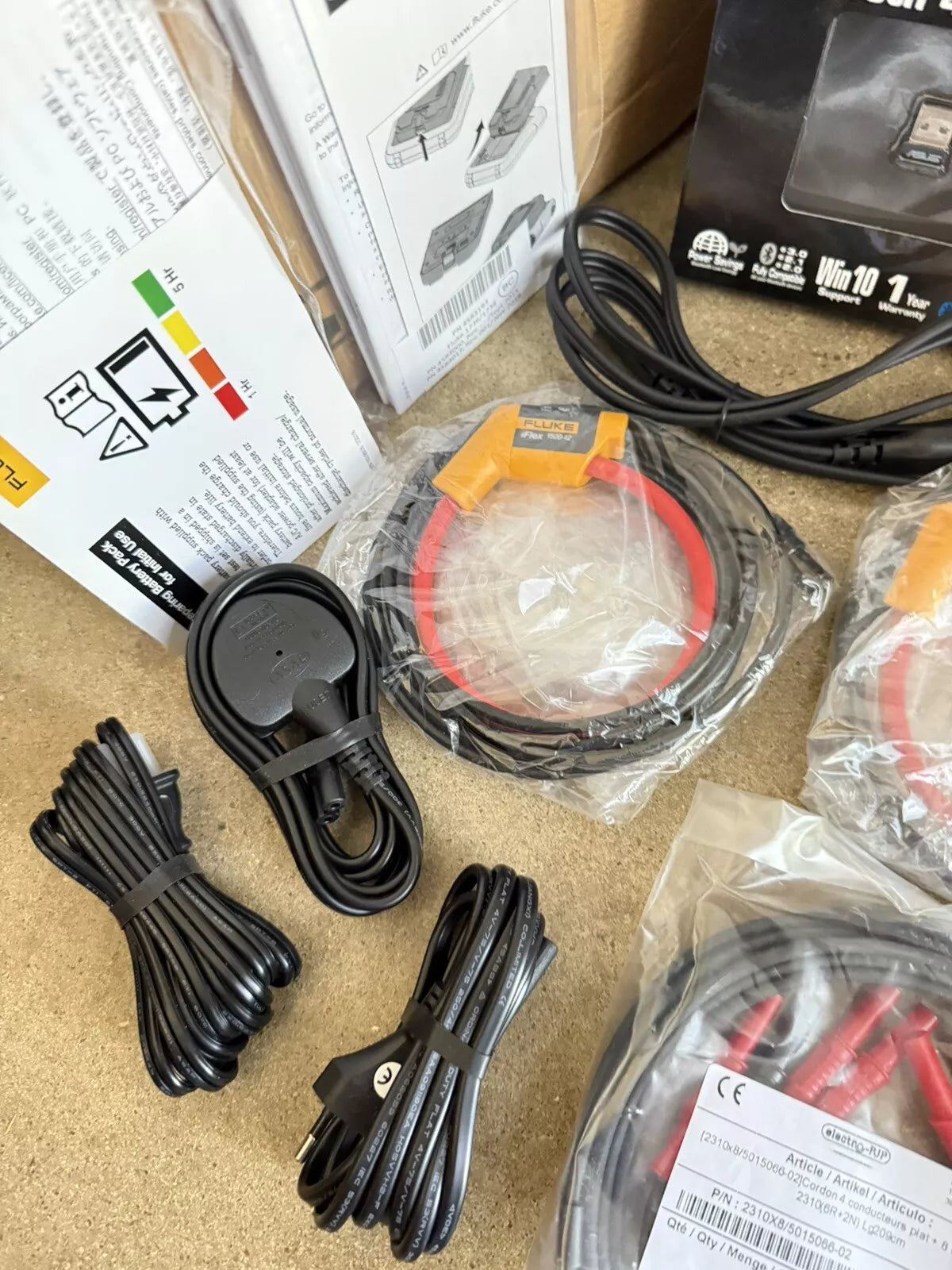 Fluke 1738 Power Logger Kit 3 Phase with Accessories Calibrated 2024