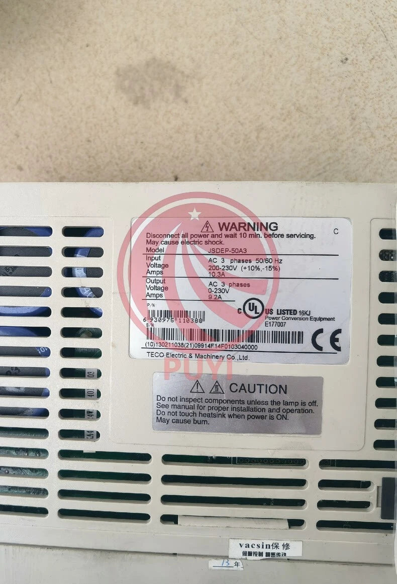 TECO Servo Driver JSDEP-50A3 Used 1pc