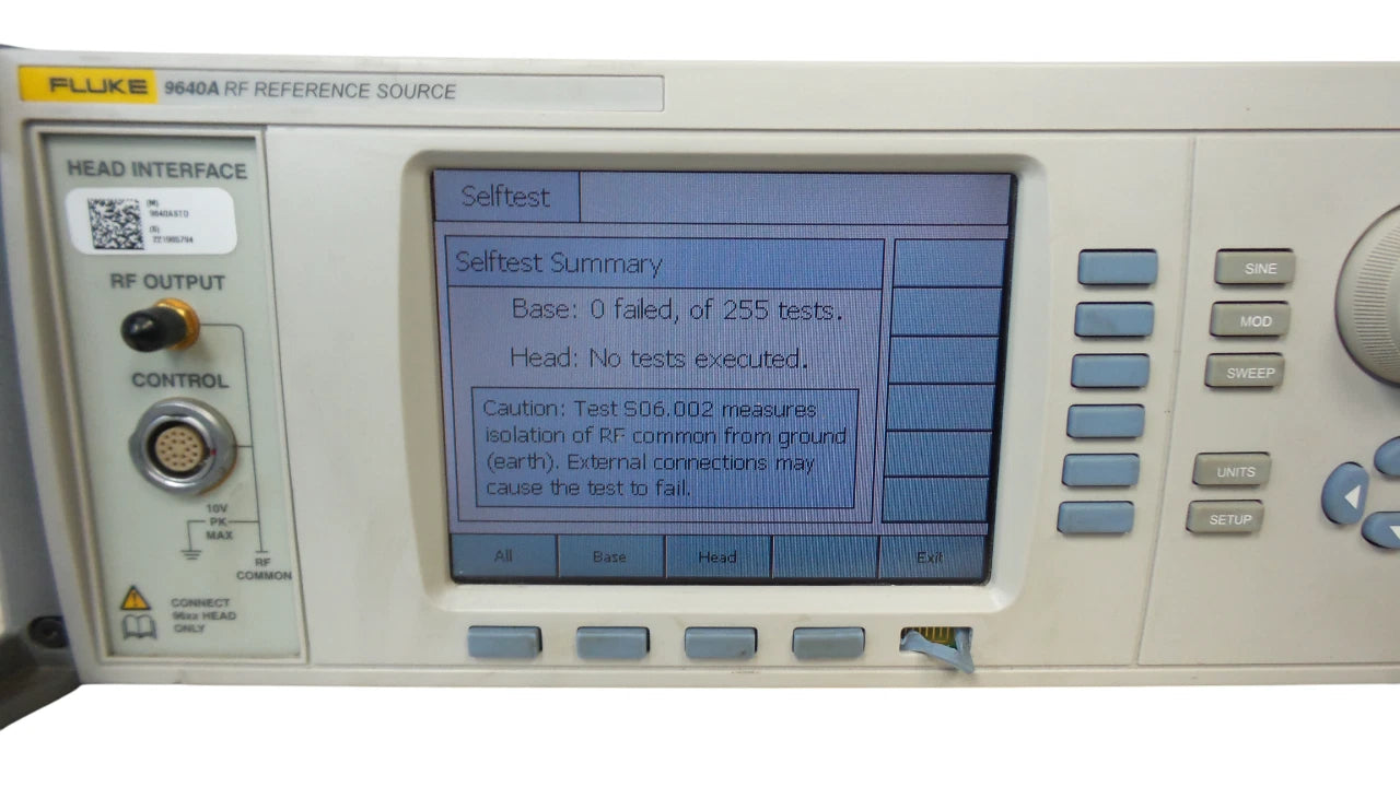 FLUKE 9640A RF Reference Source Model 9640A-STD