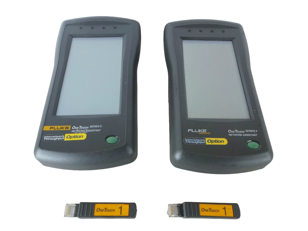 LOT of 2 Fluke Onetouch Series II 10/100PRO Network Tester Bundle