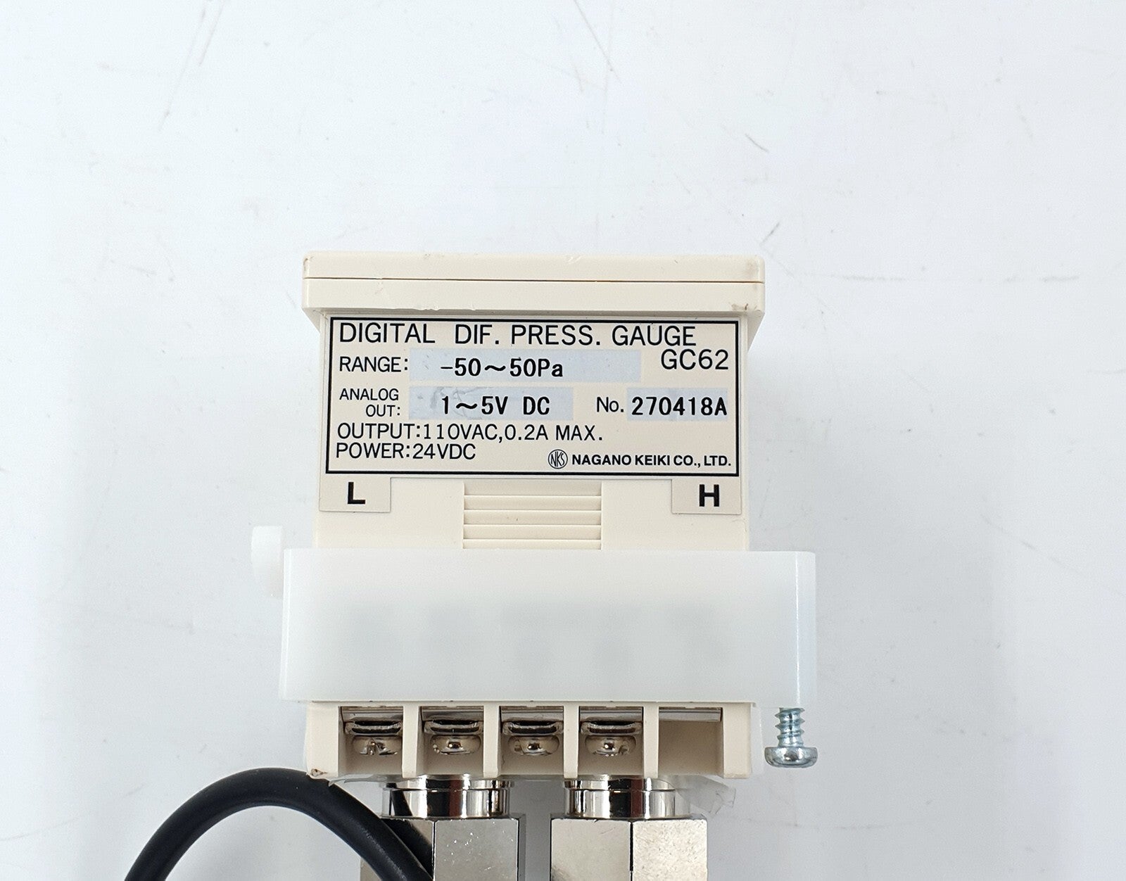 NAGANO KEIKI GC62 Digital DIF Press Gauge