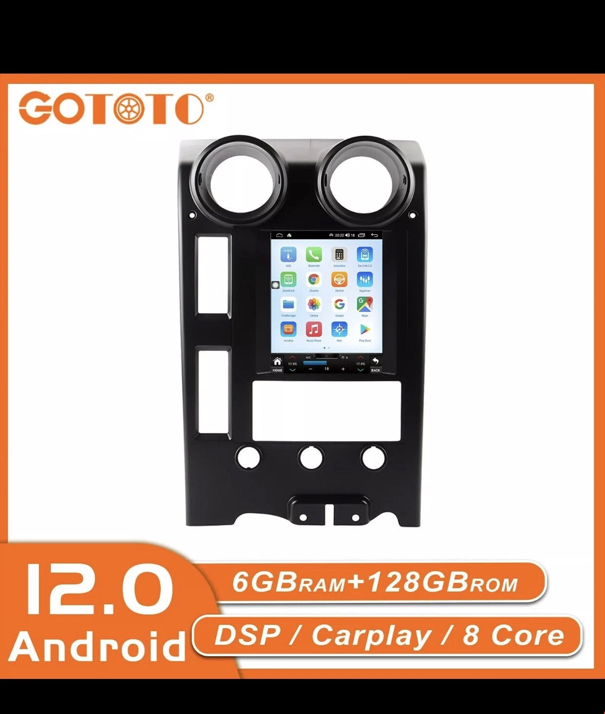 Tesla 2Din Stereo Receiver with Android Car Radio for Hummer H2 2004-2007 - 128G