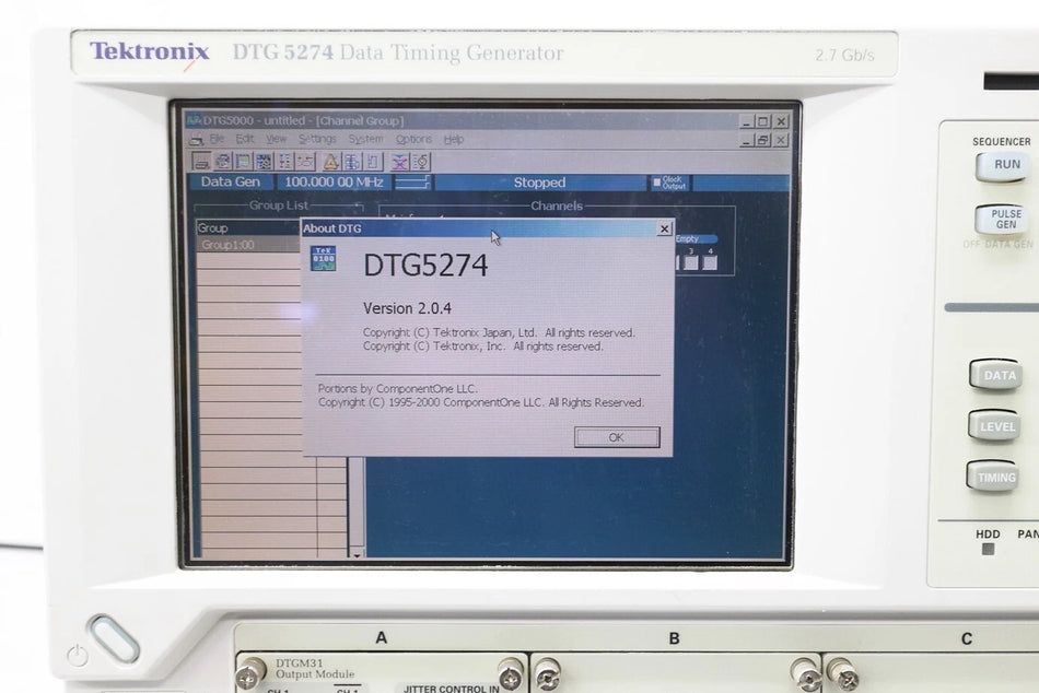 Tektronix DTG5274 2.7Gbps Data Timing Generator