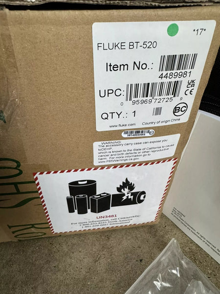 FLUKE BT520 Battery Analyzer Kit - New Sealed