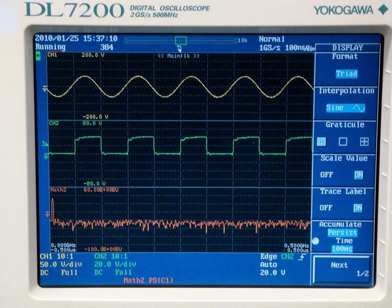 YOKOGAWA DL7200 DC-500MHz 4-Channel 2GS/s 4MW Digital Oscilloscope