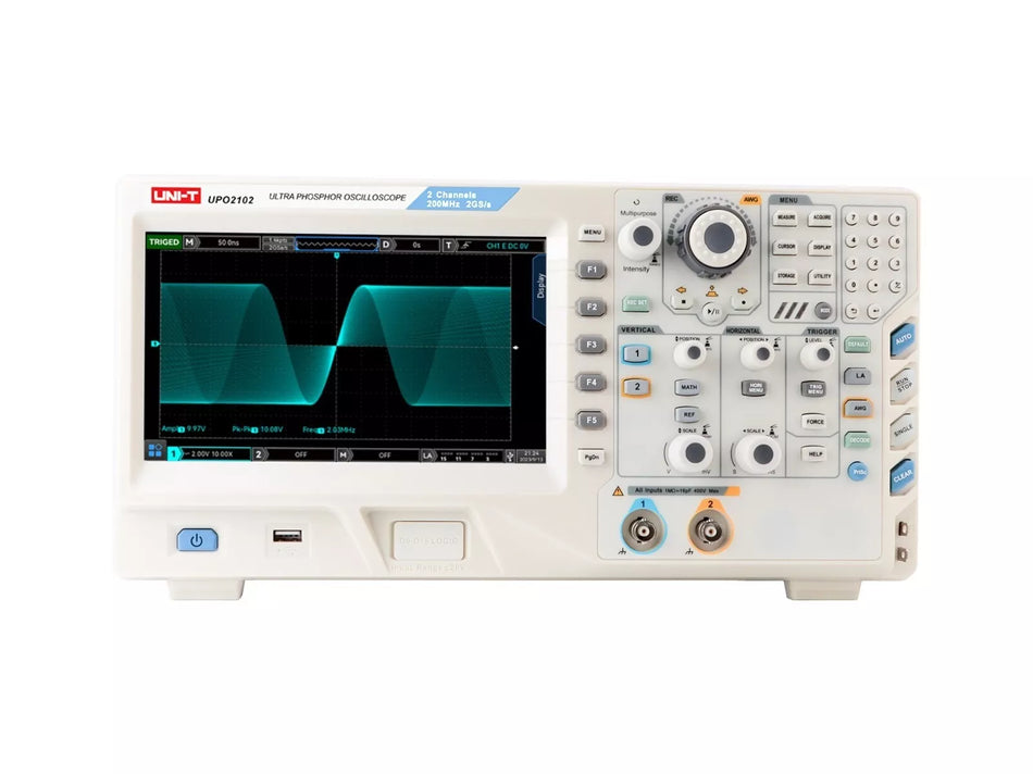 UNI-T MSO2102 100MHz 2+16Ch Mixed-Signal Oscilloscope MSO