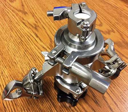 Asepco 1/2/DN15-S31603 Radial-Diaphragm Bottom Tank Valve