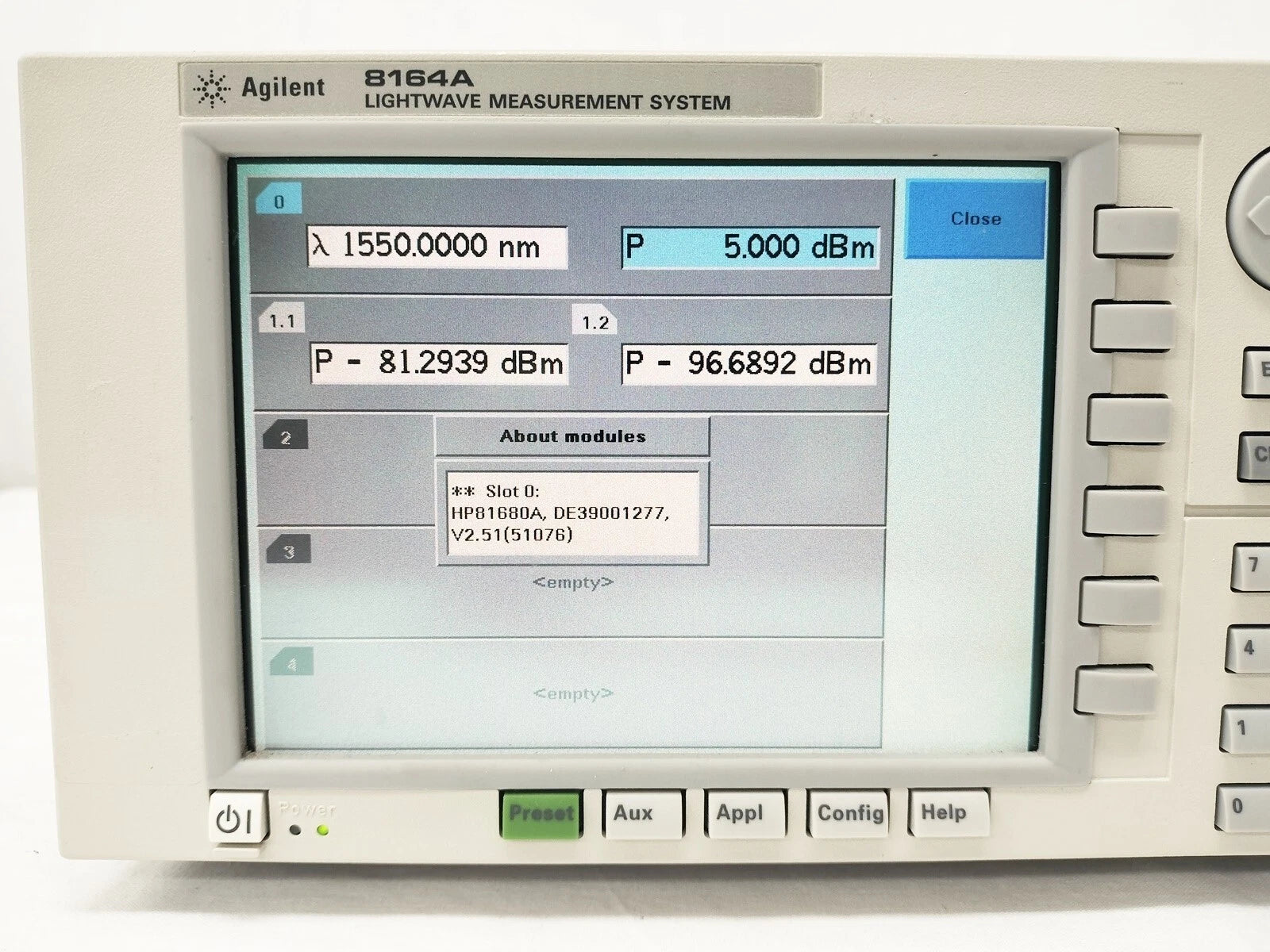 Agilent 81680A 1460nm to 1580nm Tunable Laser