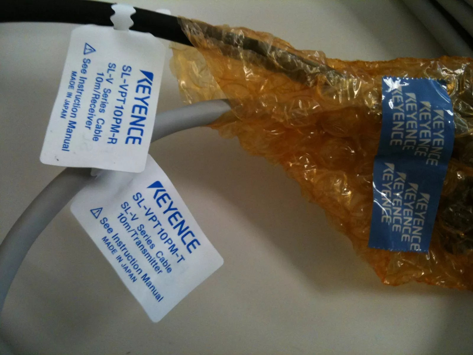 Keyence SL-VPT10PM-T 10M Transmitter & SL-VPT10PM-R 10M Receiver Cables