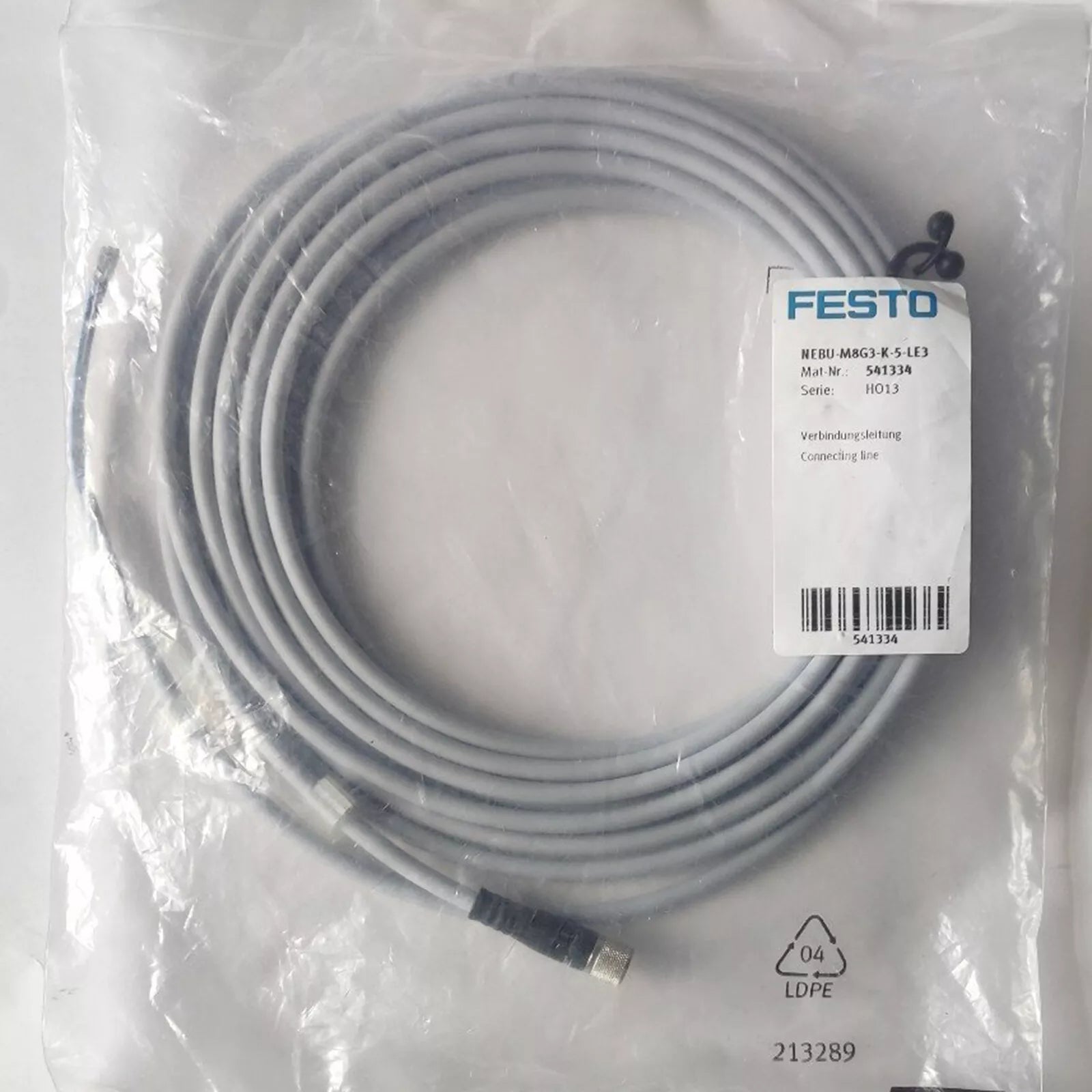 Festo NEBU-M8G3-K-5-LE3 541334 Connecting Cable