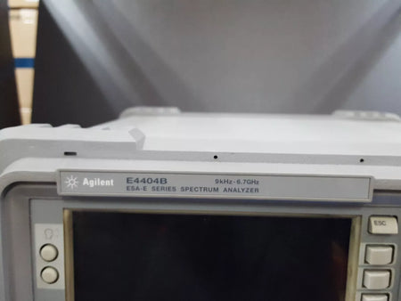 Agilent E4404B Spectrum Analyzer 9kHz - 6.7GHz W/Opt. B72 1D5 A4H 120 (1204)