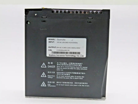 INOVANCE IS620PS2R8I Servo Drive 4.0 Amp 1 Ph 200-240 V 50/60 Hz 400 W 2.8 Amp