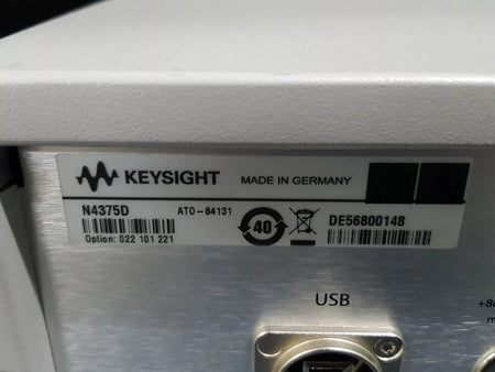Keysight N4375D Lightwave Component Analyzer Opt. 022 101 221 Untested (0148)