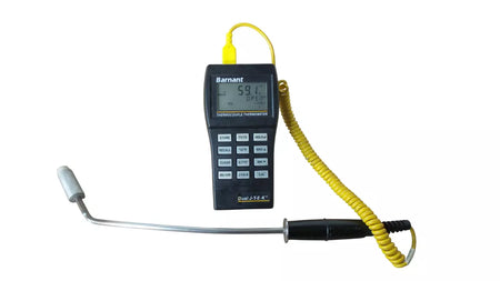 Barnant Dual J-T-E-K Thermocouple Thermometer for Accurate Temperature Measurement