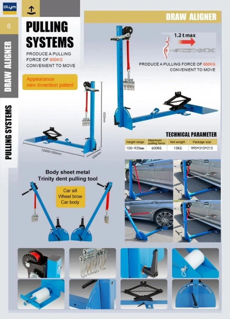 2023 OLYM Car Repair Dent Puller 600kg Car Body Tools