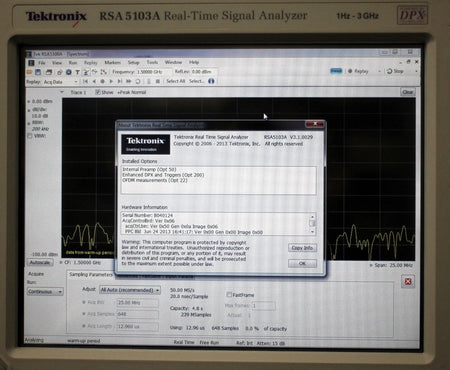 Tektronix RSA5103A 1Hz-3GHz DPX Signal Analyzer