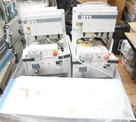 Pair of Edwards iQDP40 Dry Vacuum Pumps with Interface Modules