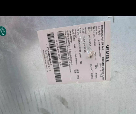 Siemens 6SE6440-2UD41-3GB1: Frequency Inverter Drive