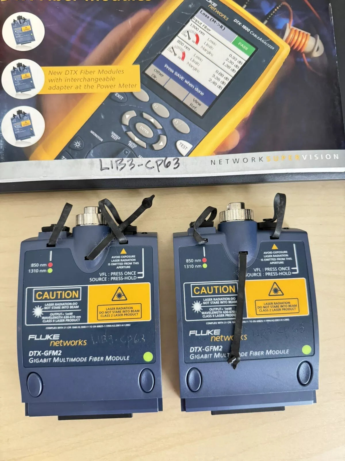 Fluke Networks DTX-GFM2 Gigabit Multimode Fiber Module
