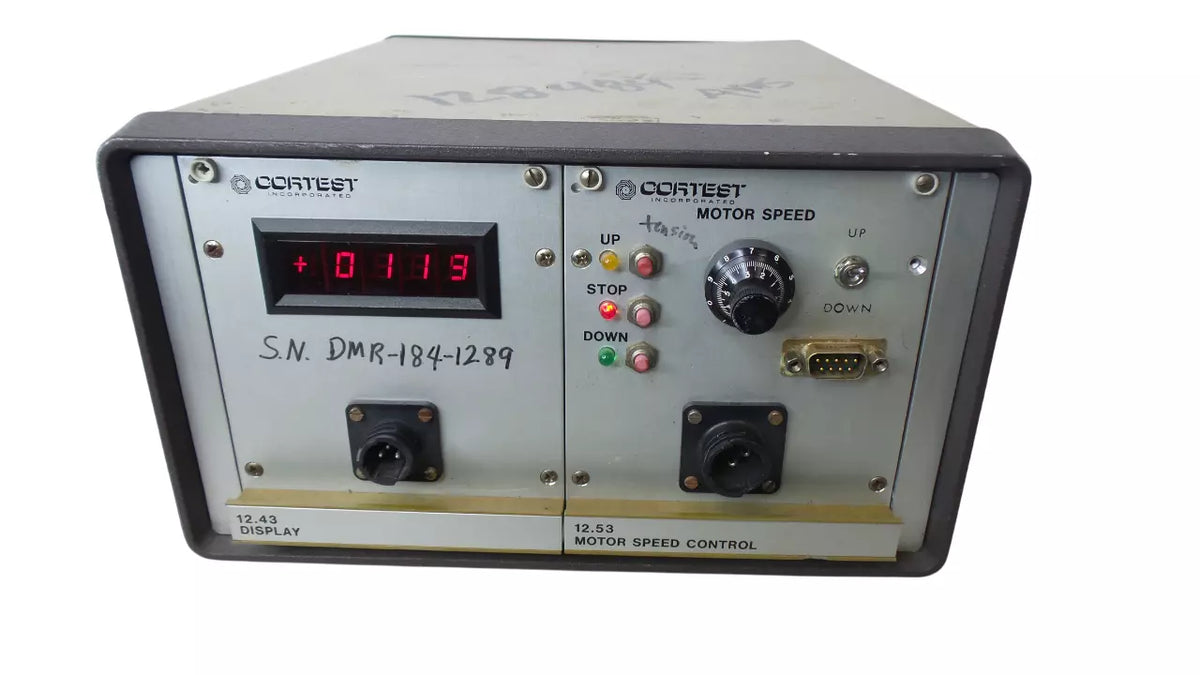 Cortest 12.53 Motor Speed Control with 12.43 Display