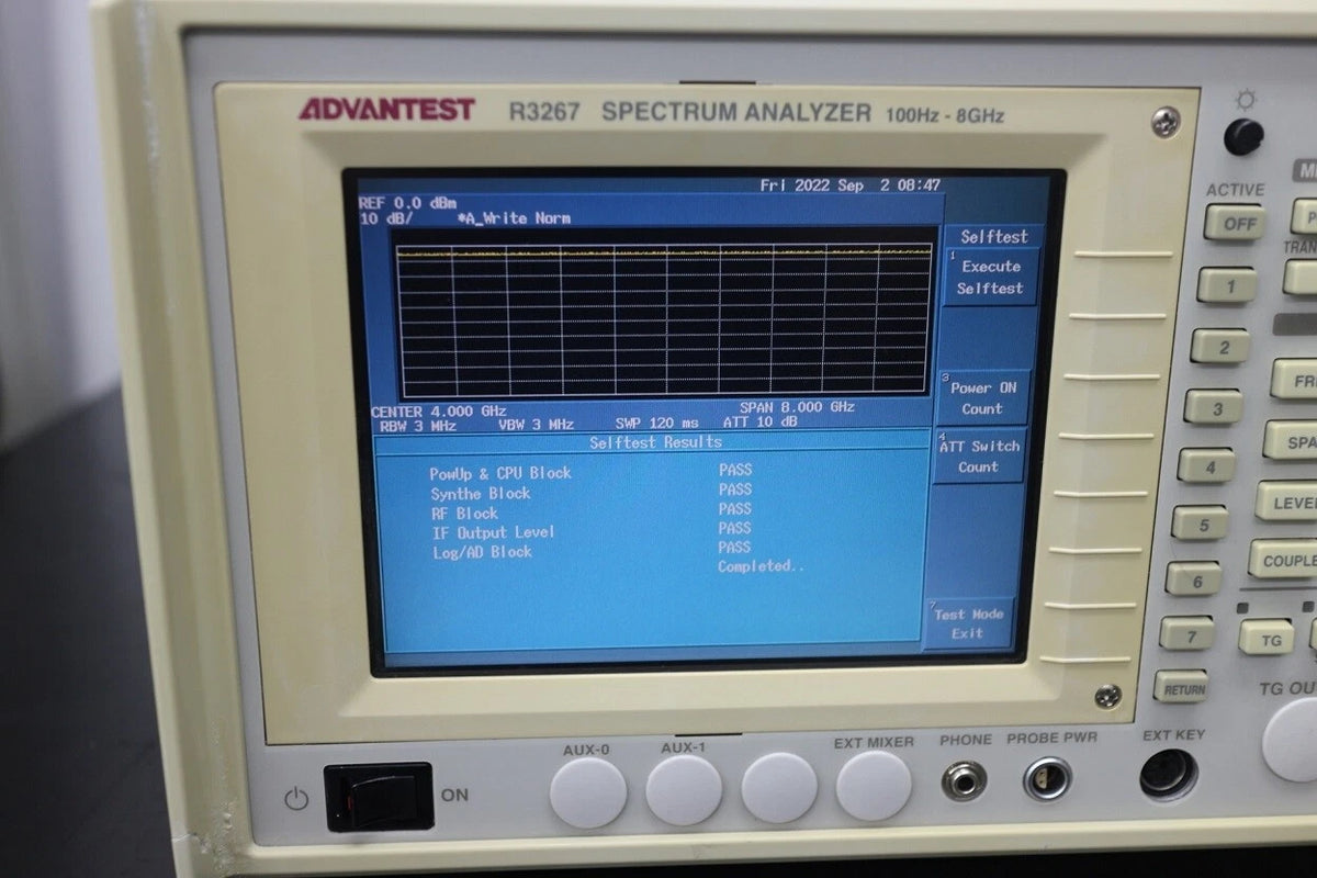 ADVANTEST R3267 Spectrum Analyzer 100Hz-8GHz/01/73