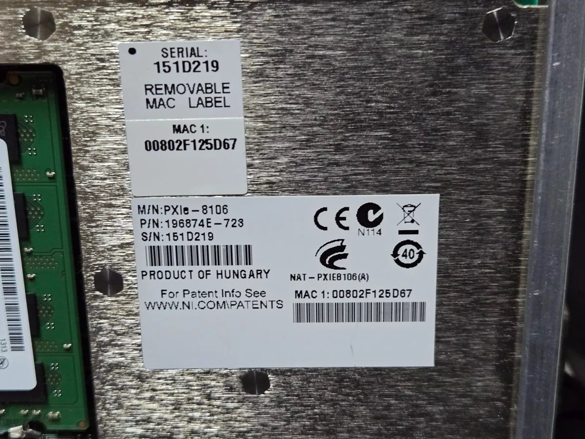 NI PXIe-8106 Embedded Controller (D219)