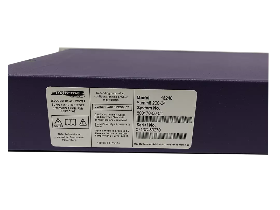 Extreme Networks Summit 200-24 Switch 24 Ports Managed