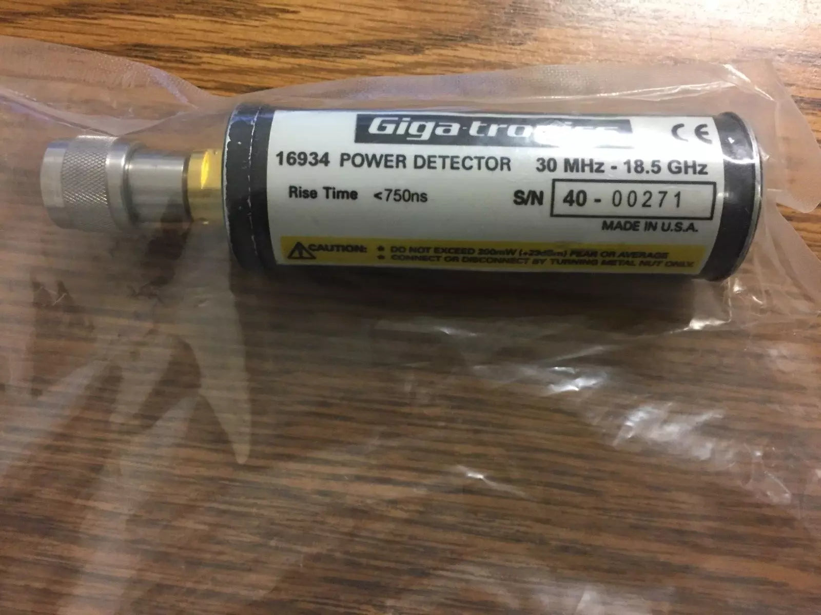 Giga-Tronics 16934 Power Sensor, 30MHz - 18GHz, Rise Time 750ns