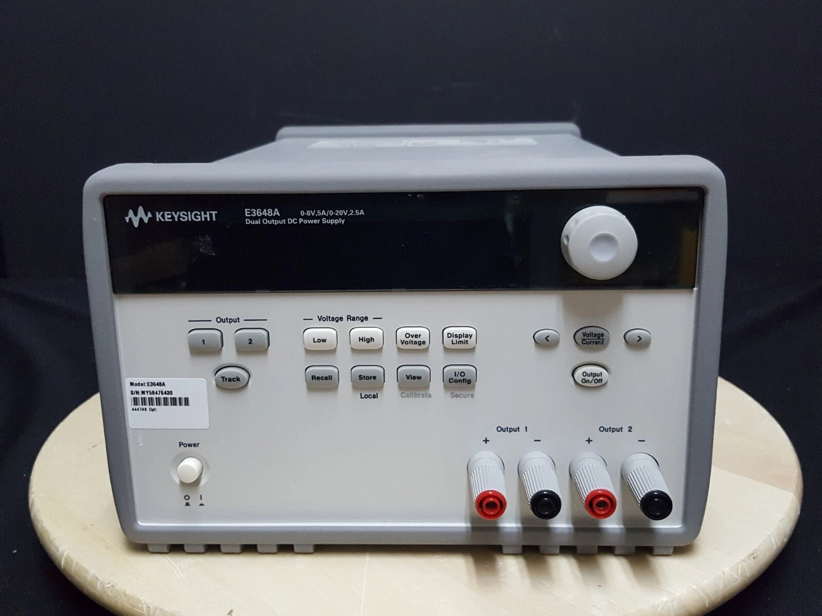 Keysight E3632A 0-15V 7A / 0-30V 4A DC Power Supply with Opt. 0E3 (6430)