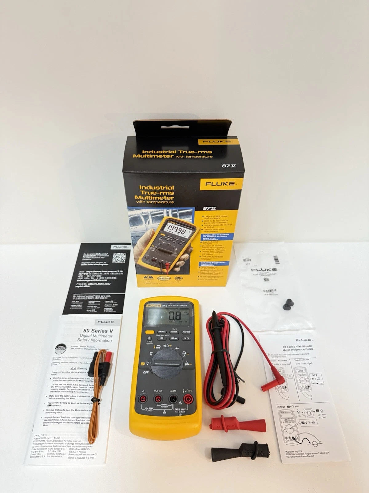 87 Multmeter Fluke 87-V Industrial True RMS Digital Multimeter (MFG 2024) – XG eqpt