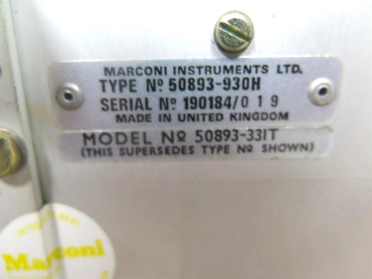 Marconi Instruments 893C AF Power Meter test set - Free shipping