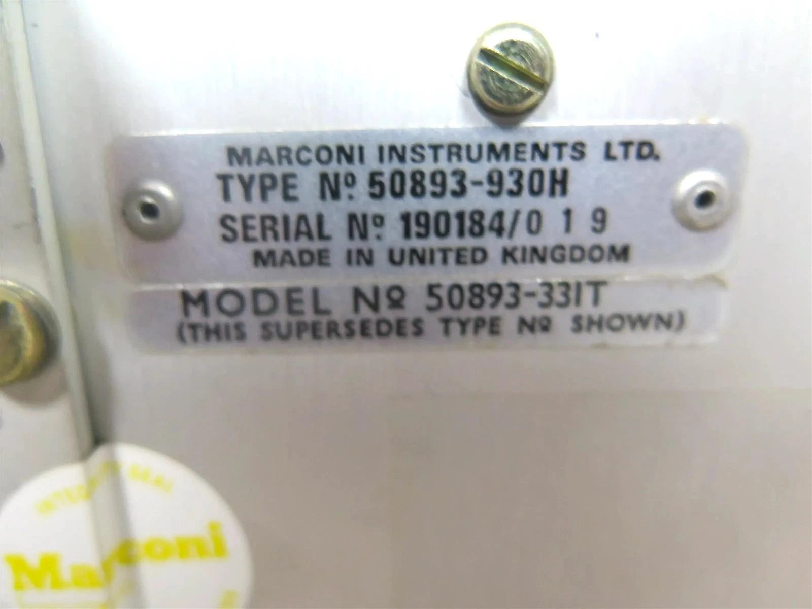 Marconi Instruments 893C AF Power Meter test set - Free shipping
