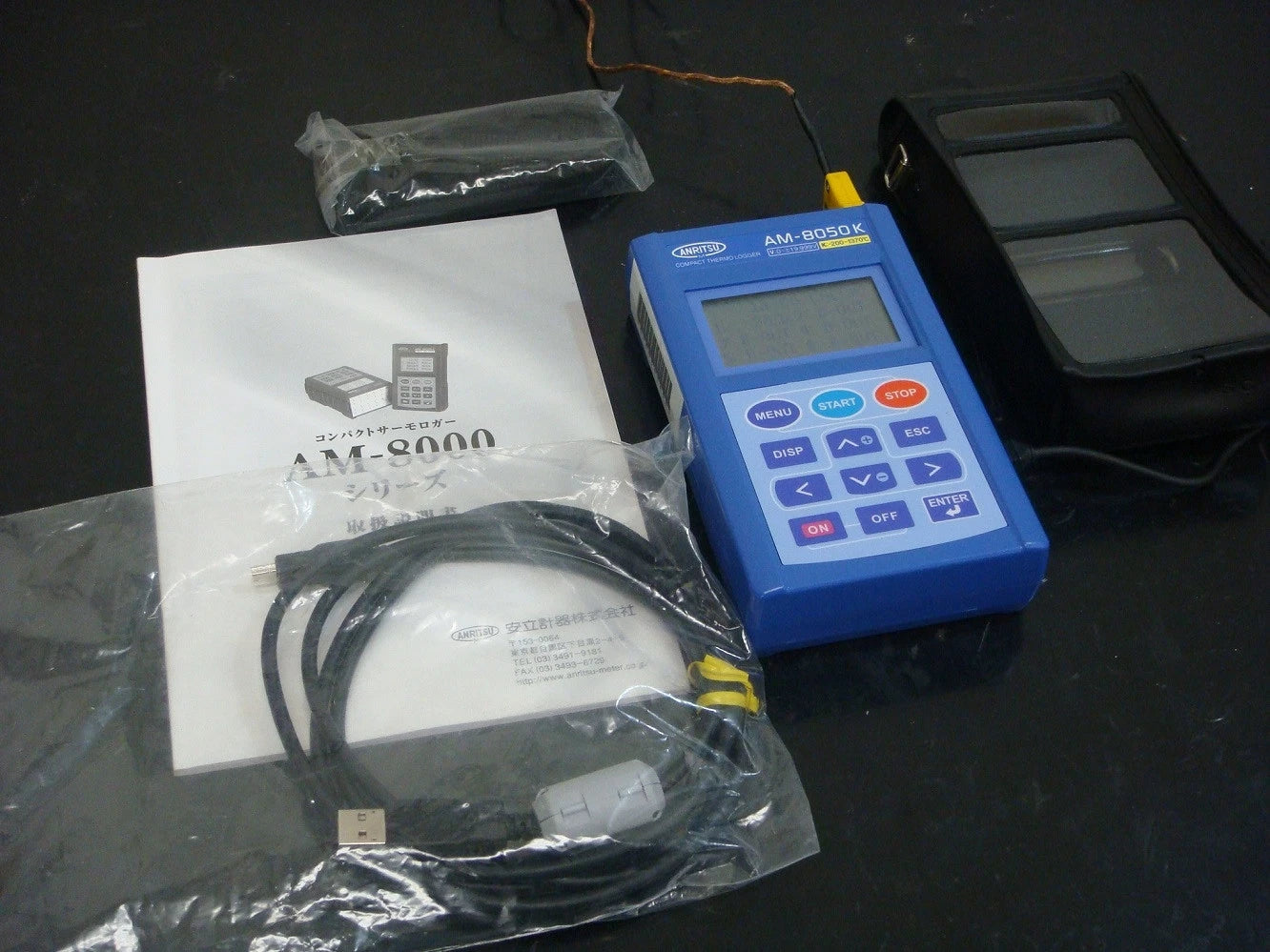 ANRITSU AM-8050K 6ch -200-+1370degC Compact Thermo Logger