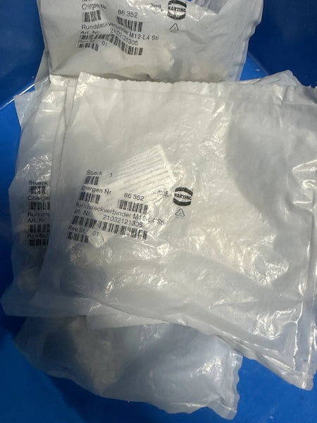 HARTING M12 L4 86352 Connector for Industrial Use