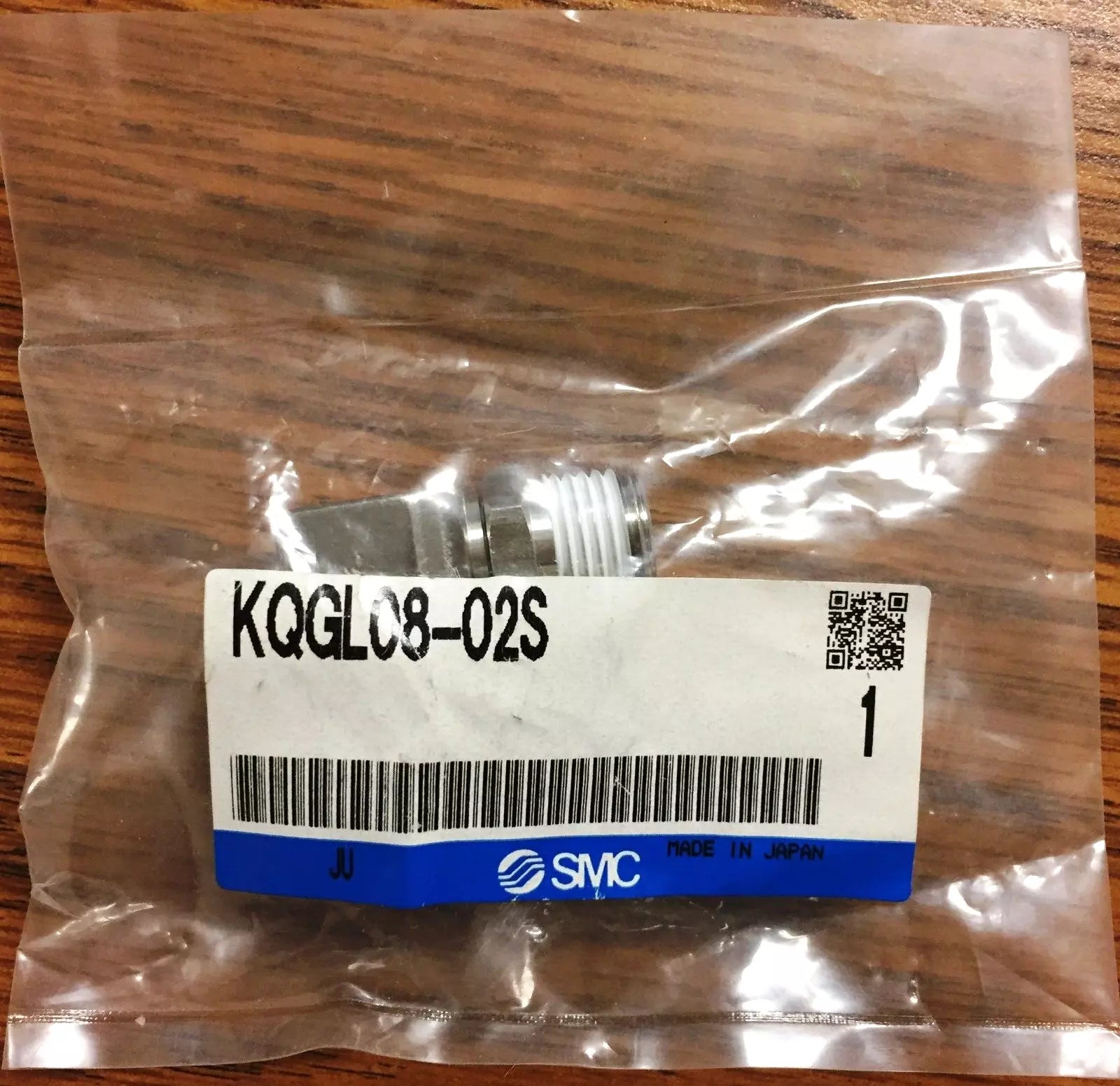 SMC KQGL08-02S Male Elbow S/S Fitting