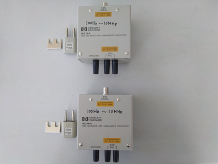 HP Agilent 16316A 100Ω Balanced / 50Ω Unbalanced Converter w/ HP 16316-60002